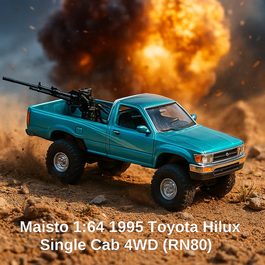 🚗 Maisto 1:64 1995 Toyota Hilux Single Cab 4WD (RN80)