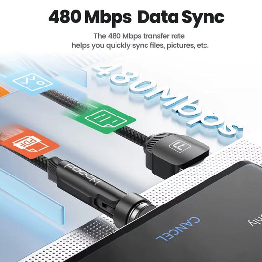 ⚡ 540° Rotating Magnetic Charging Cable 🧲