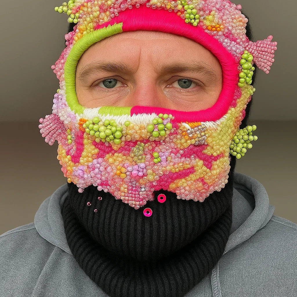 🧣 Hand Embroidered Balaclava