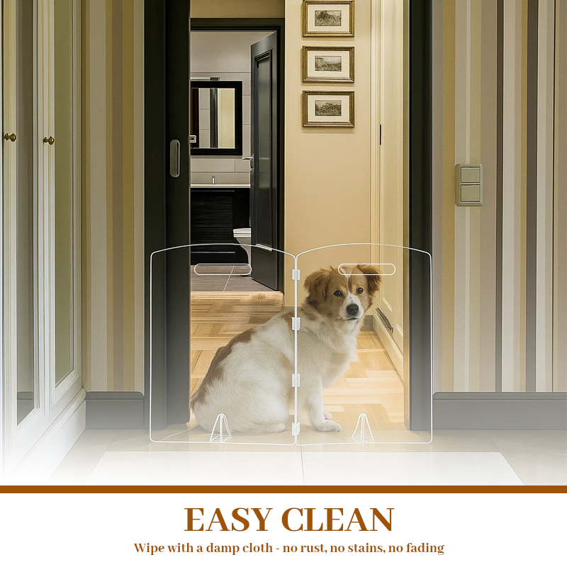 🛡️Transparentes Acryl-Haustiergitter