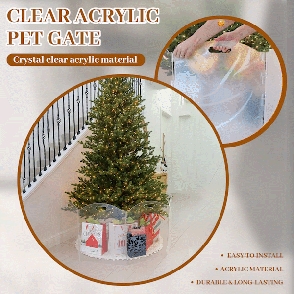🛡️Transparentes Acryl-Haustiergitter